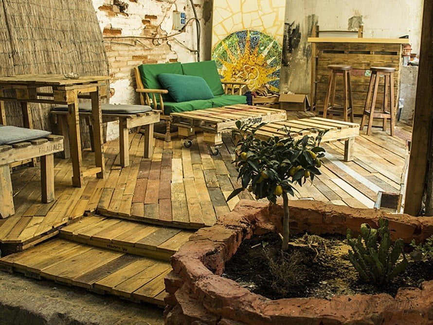 terrasse palettes - King Matériaux