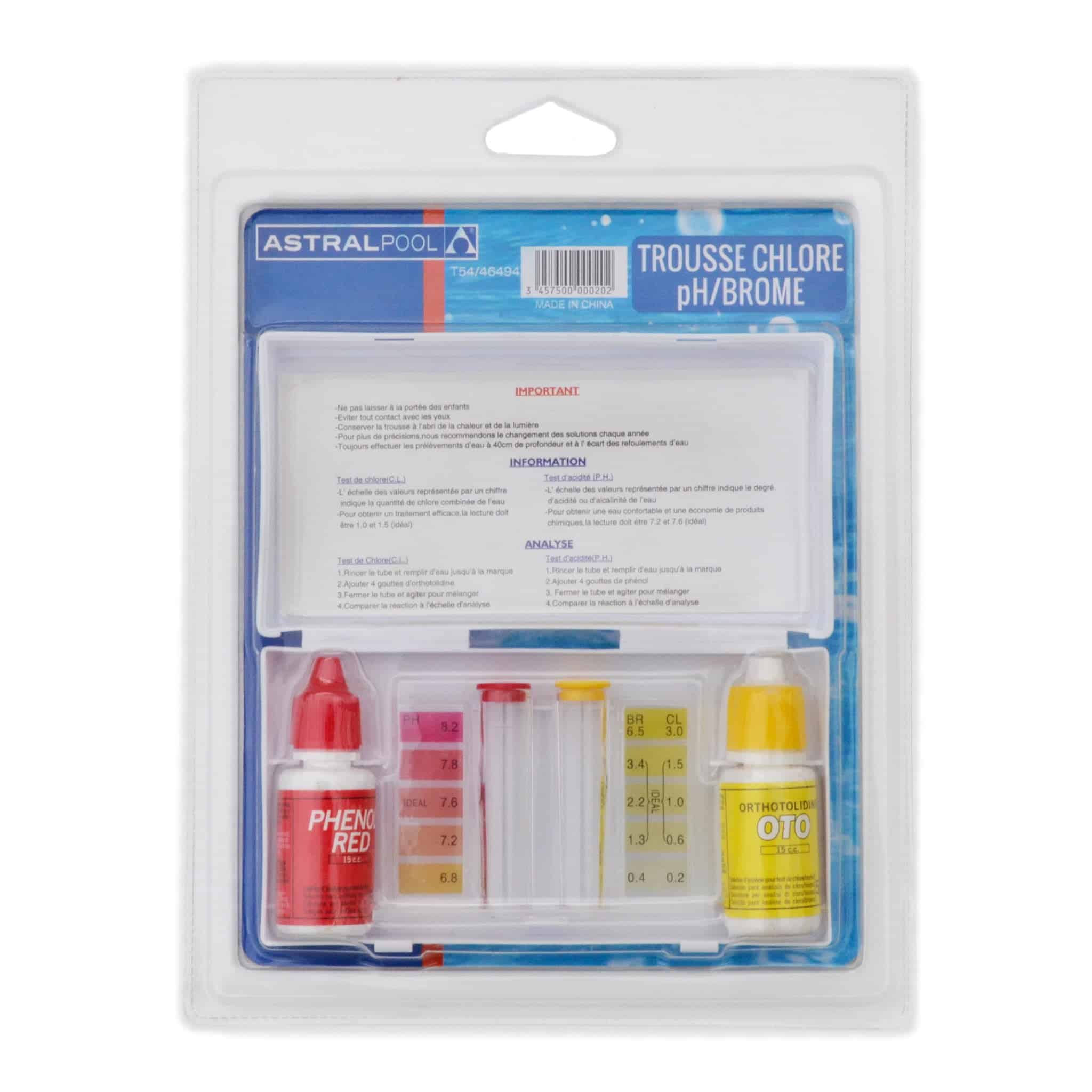 trousse analyse piscine - King Matériaux