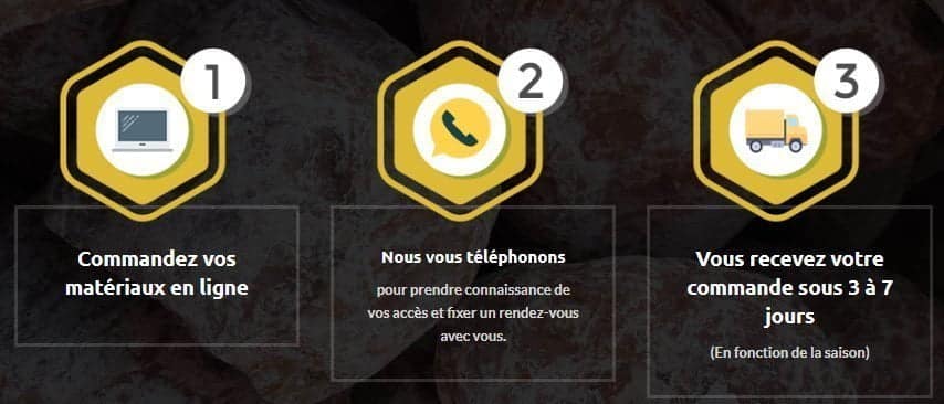 commander ses graviers sur internet - King Matériaux