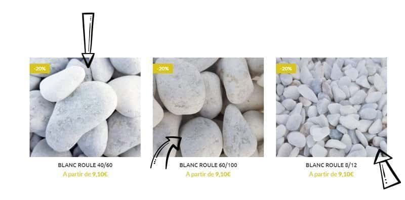 galets blanc decoration - King Matériaux