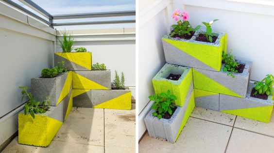 DIY parpaing pour une décoration extérieure originale