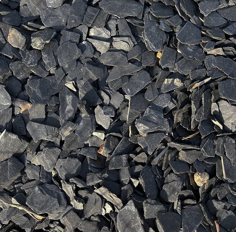 Paillette d’ardoise noire 6/14mm,