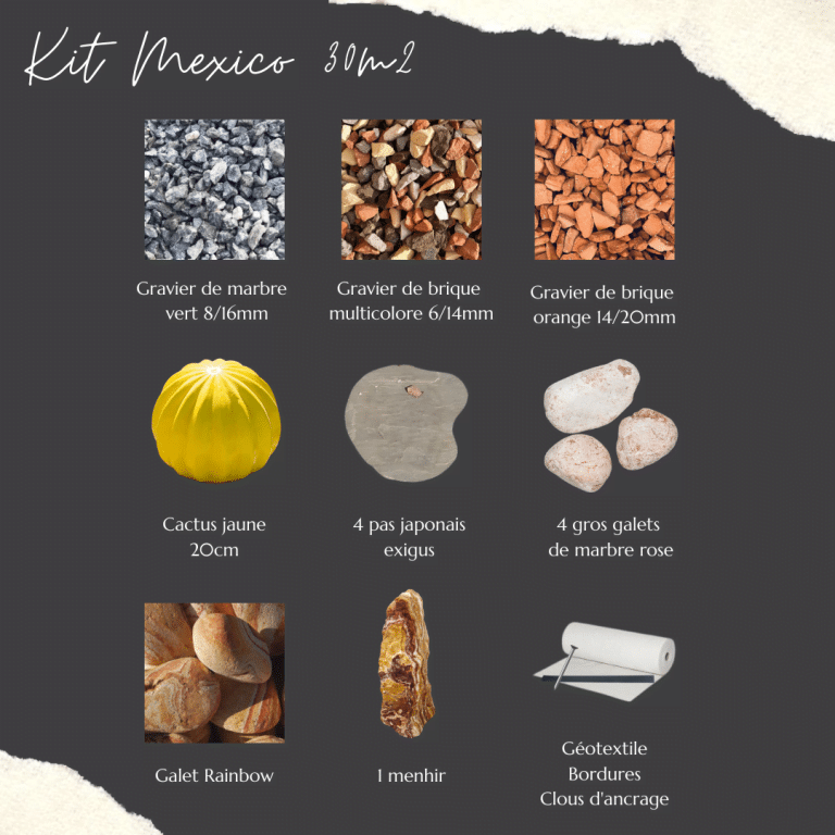 kit decoration jardin mexico 30m2