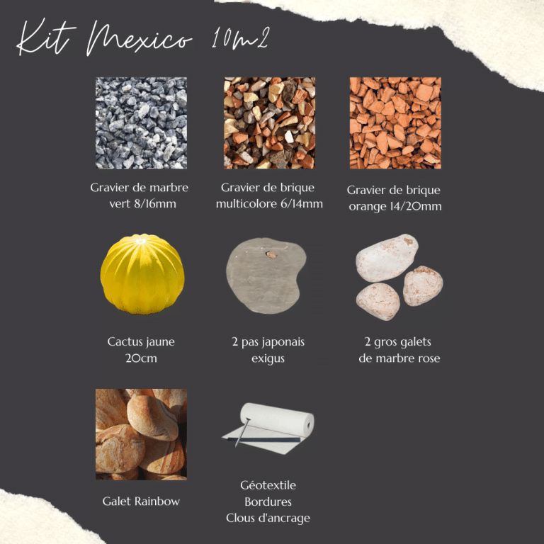 kit decoration jardin mexico 10m2