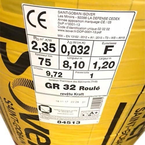 Laine de verre jaune