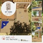 decoration jardin tropical en kit