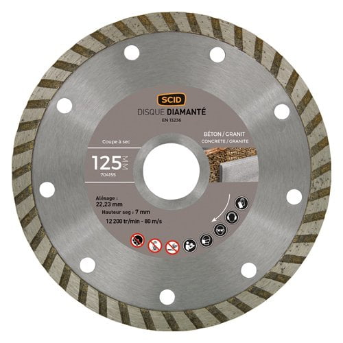 Disque diamanté béton granit