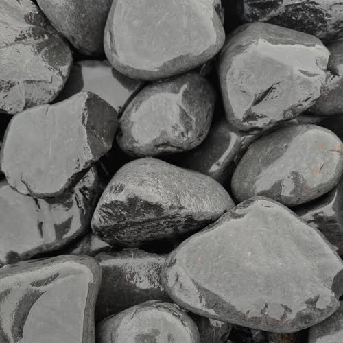 galet marbre noir 40 60 mm