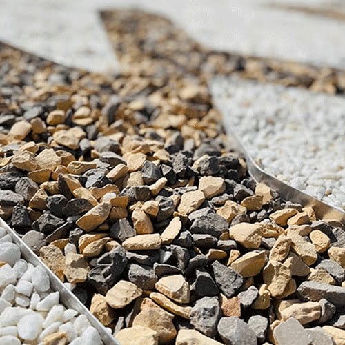 gravier gris et jaune king matériaux 14/20mm