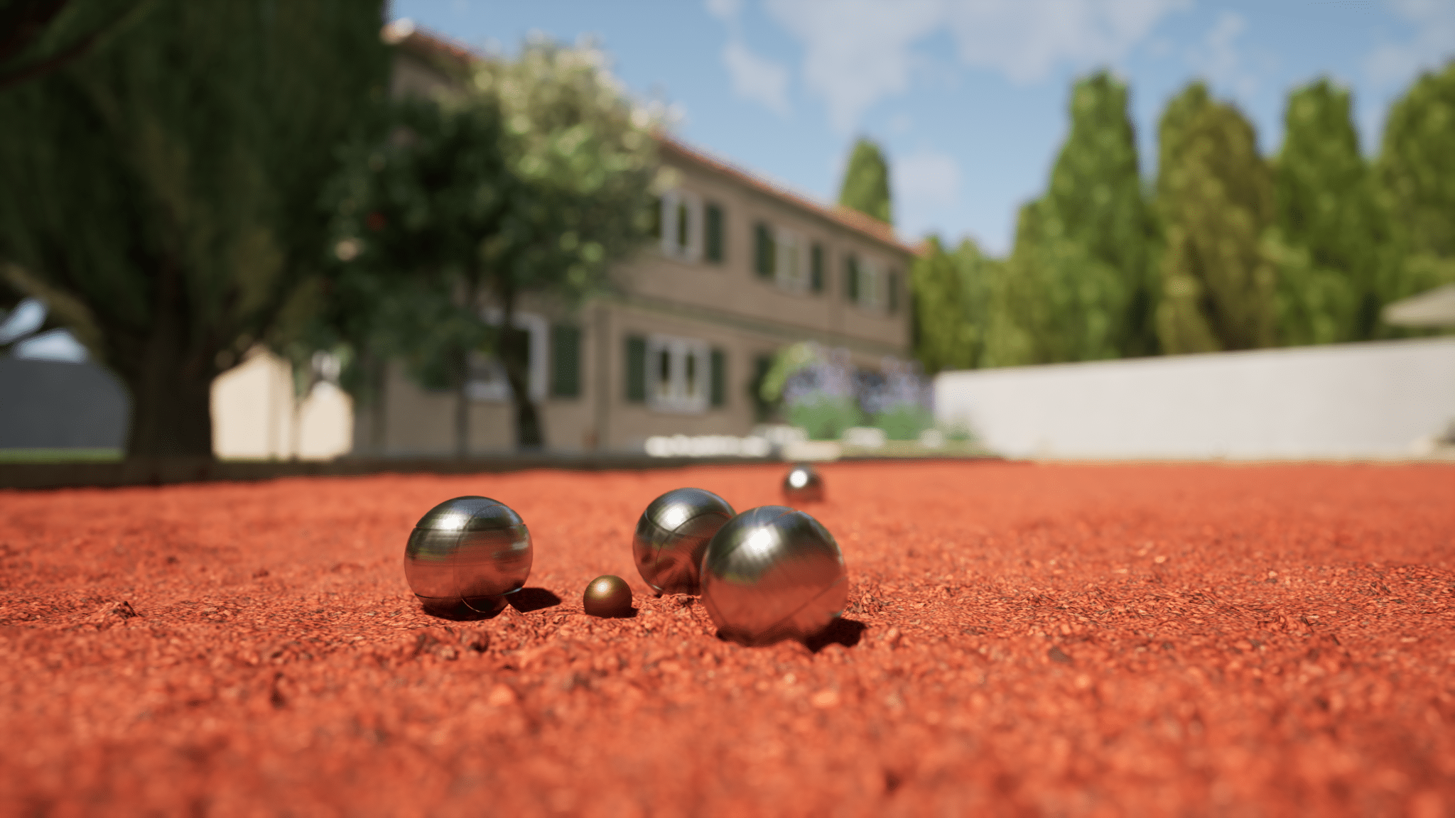 sable petanque rouge