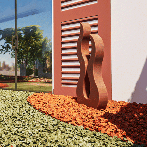 STATUE BOUGEOIR FLAMME