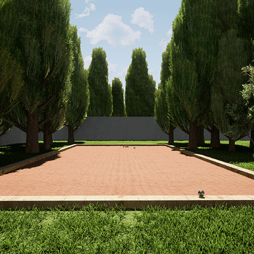 pose terrain de pétanque à Maintenon