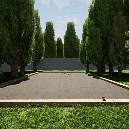 terrain de pétanque à Callas