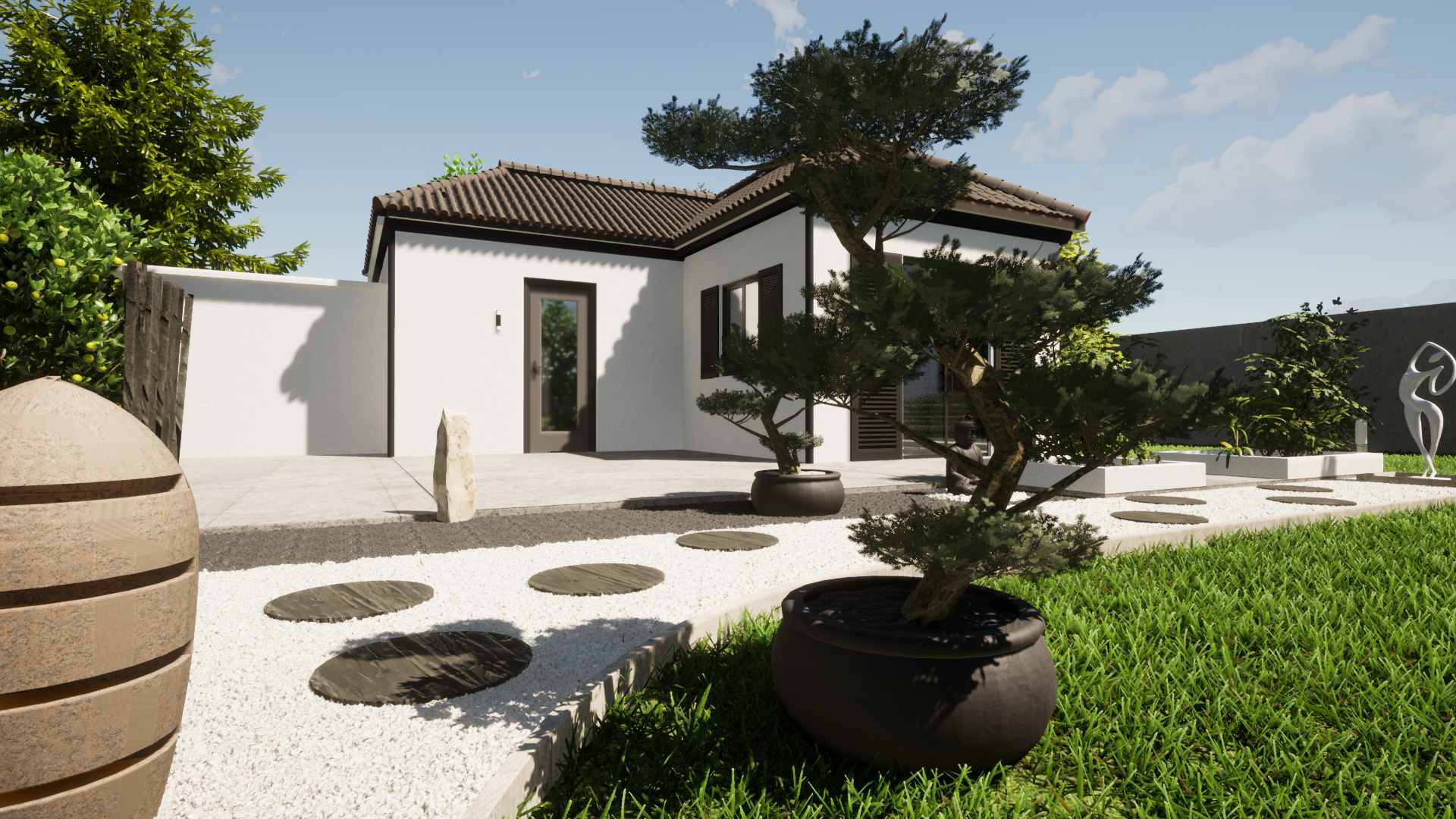 amenager un jardin japonais