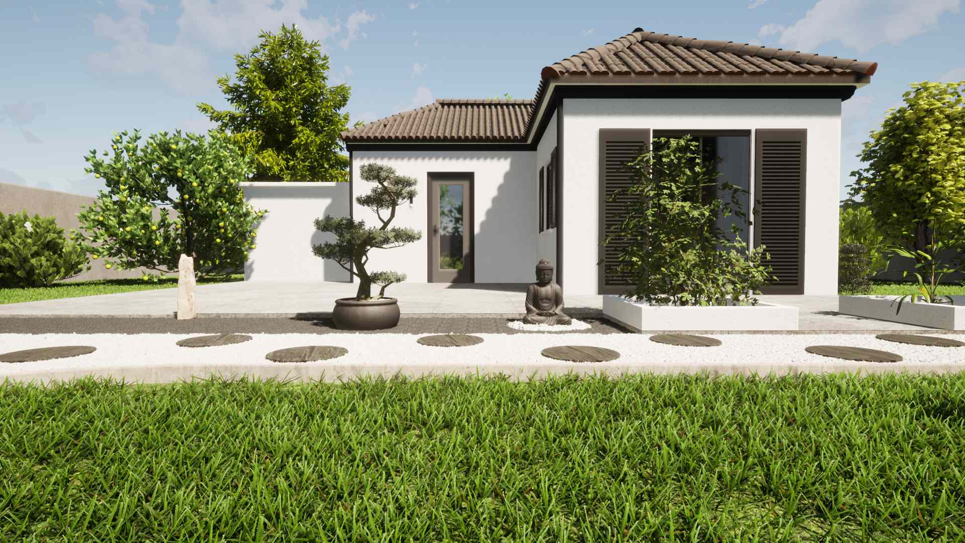 amenager un jardin zen