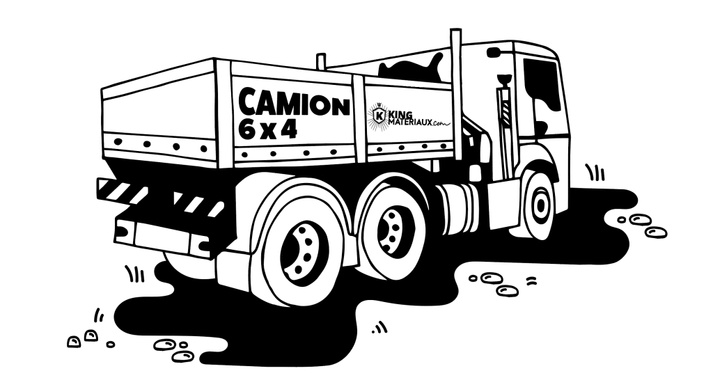 camion 6 x 4 livraison paca - King Matériaux