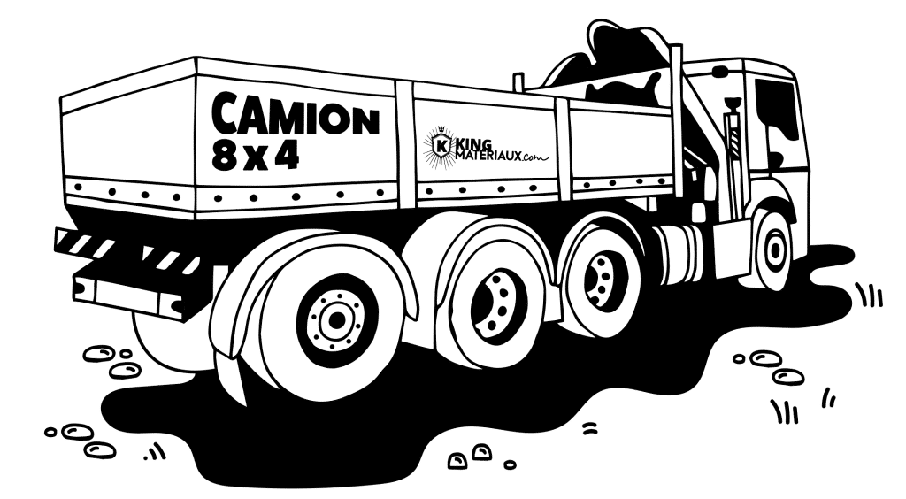camion 8 x 4 livraison paca - King Matériaux
