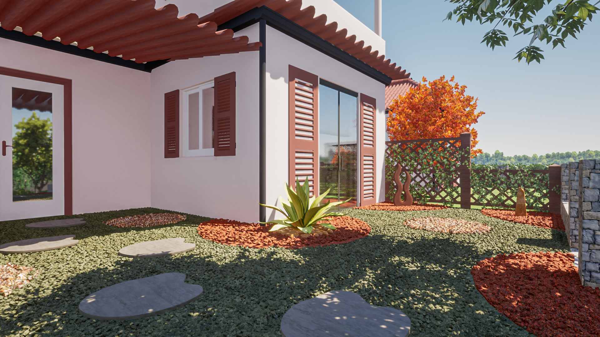 jardin provencal moderne