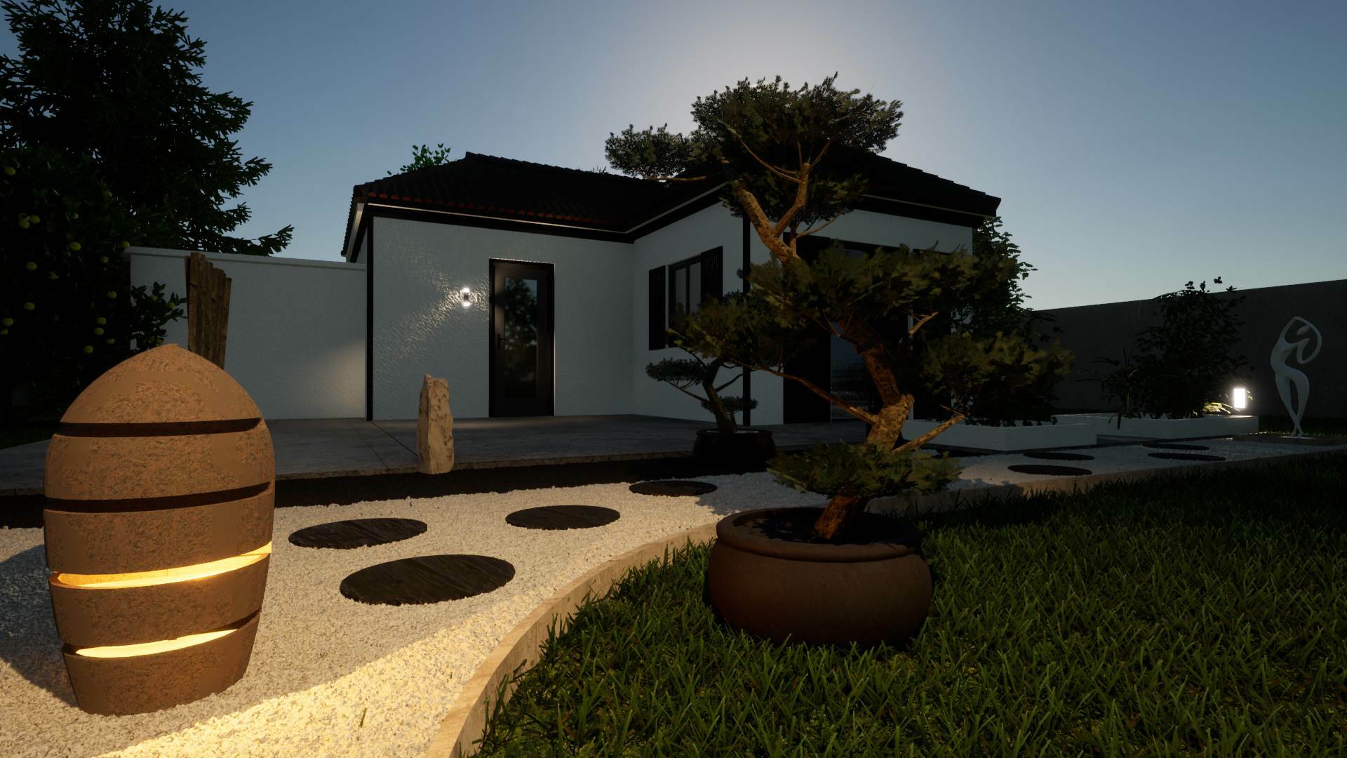 lanterne jardin japonais