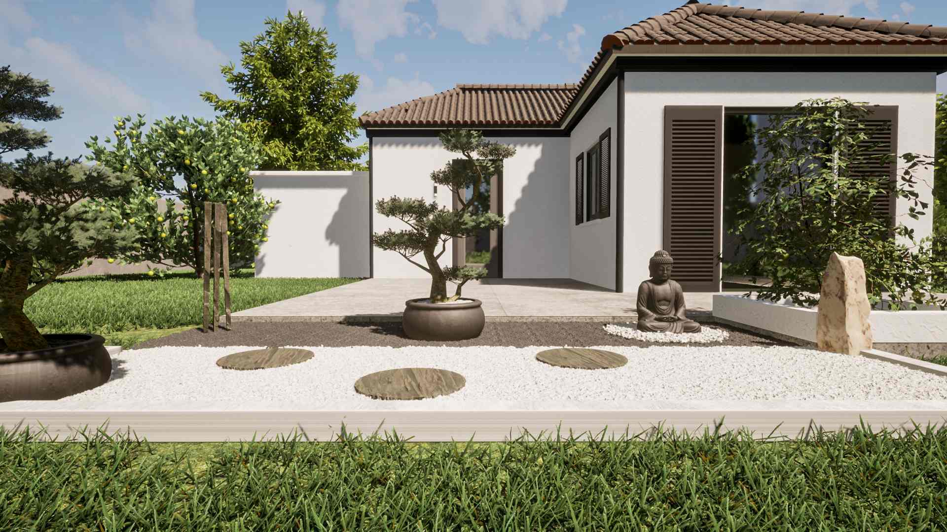 realiser un jardin japonais