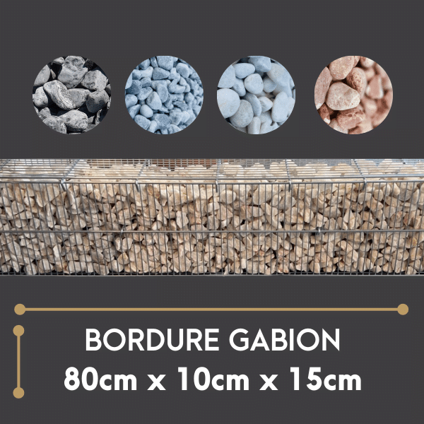 Bordure mini gabion