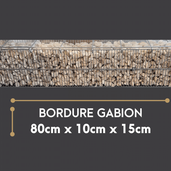 Bordure mini gabion métal