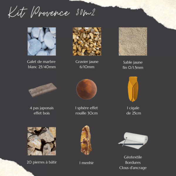 kit décoration jardin provençal