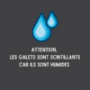 Galet noir 25/40mm