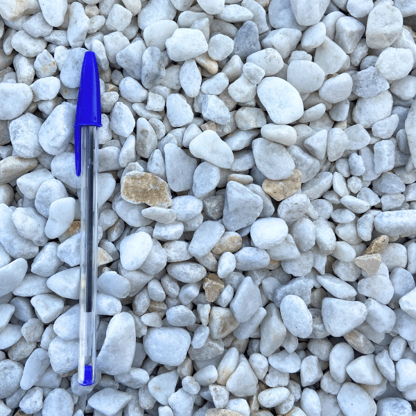 galet marbre blanc roulé 8/12