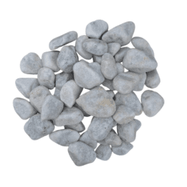 galet blanc roulé 25/40 marbre blanc carrare