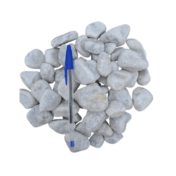 galet blanc roulé 25/40