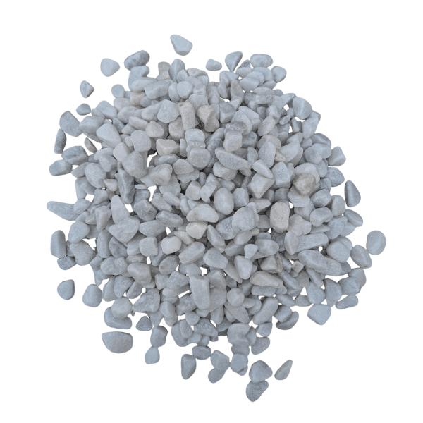 marbre blanc 8/12mm pour jardin