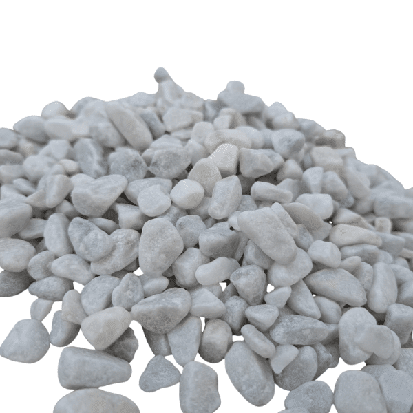 marbre blanc 8/12mm pour jardin zen