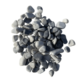 Galet de marbre gris pour jardin