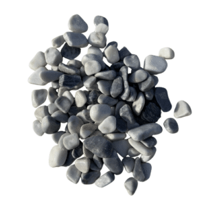 Galet de marbre gris pour jardin