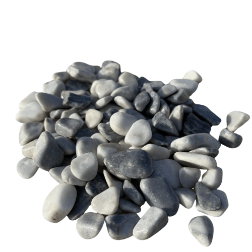 Galet de marbre gris 15/25 pour jardinière