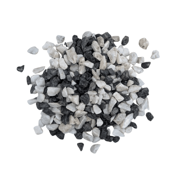 gravier panda noir et blanc décoratif