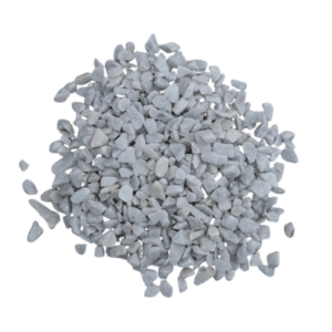 gravier cristal marbre blanc jardin