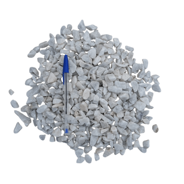 gravier cristal marbre blanc pour balcon