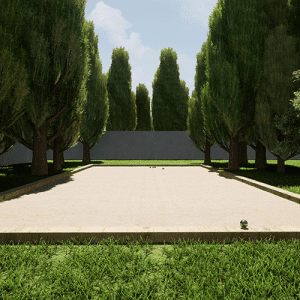 grand terrain de pétanque en kit