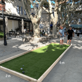 terrain de pétanque éphémère