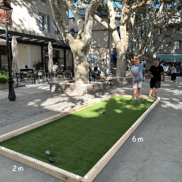 terrain de pétanque éphémère
