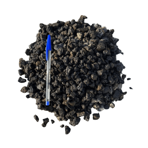 Pouzzolane concassée noire 10/20 pour jardin
