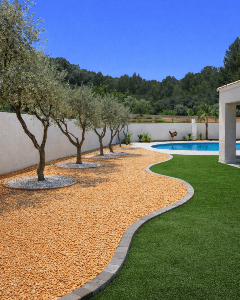 allee decoree gravillon king materiaux - King Matériaux