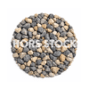 gravier gris et jaune pour jardin