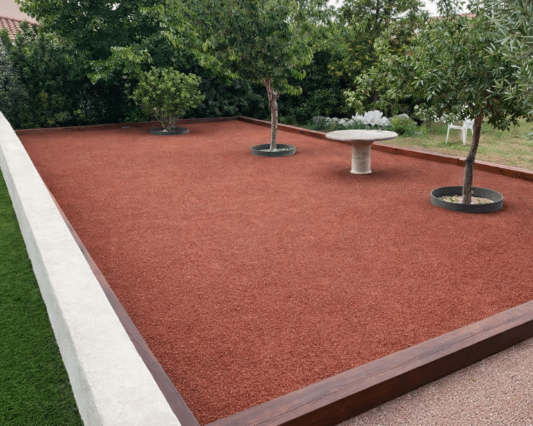 Sable stabilisé rose 0/8mm sur King Matériaux