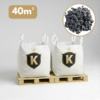 Pack de 2 big bag d'ardoise noire 15/30 pour votre jardin