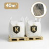 Pack de 2 big bag de gravillon couscous 1.5/3