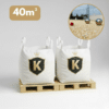 Pack de 2 big bag de sable jaune Fanny 0/8 pour terrain de pétanque