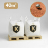 Pack de 2 big bag de sable rouge pour boulodrome